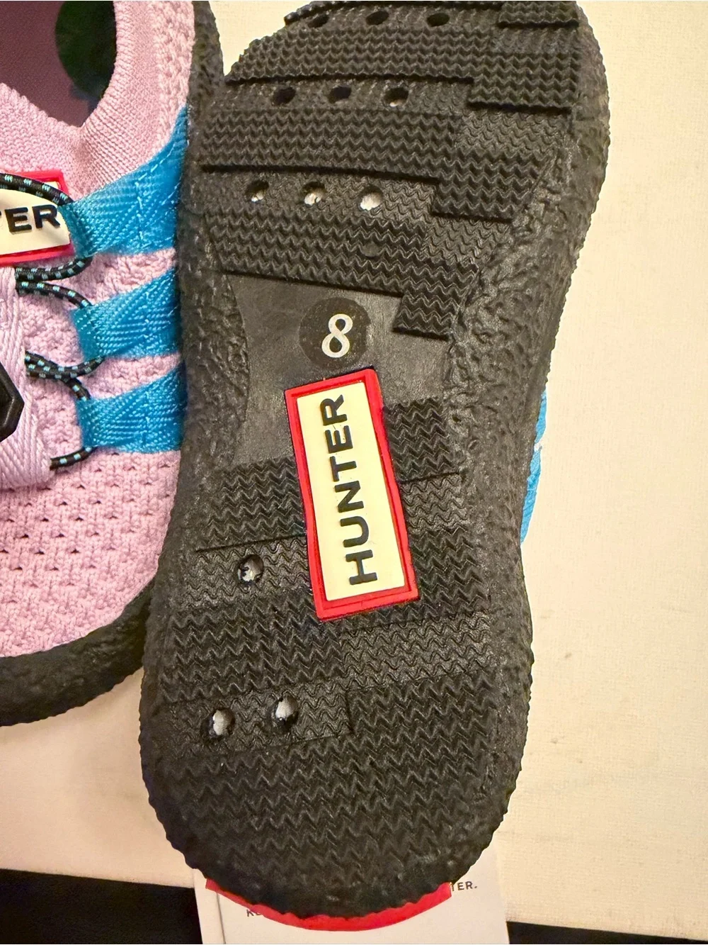 Hunter Kids Lavender and Teal Toggle Water Shoes